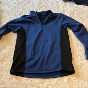PMJ101 - Eddie Bauer, Men’s, 2XL TALL, black/blue Polartec jacket